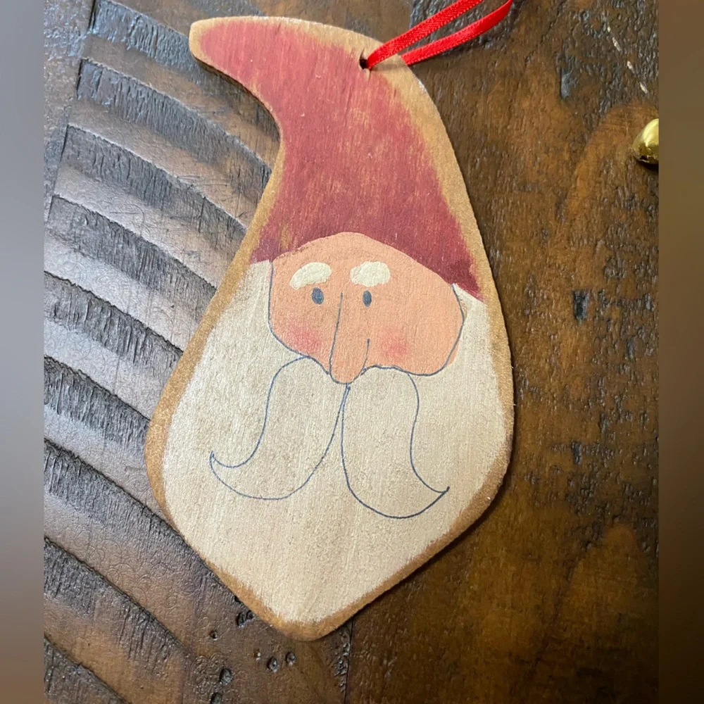 Variety of Christmas Santa Ornaments Lot of 7